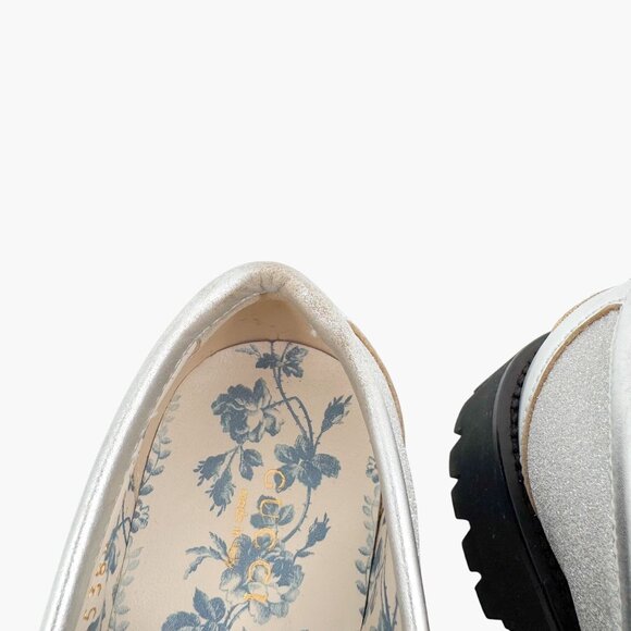 Gucci Silver and Black Loafers - Picture 12 of 13